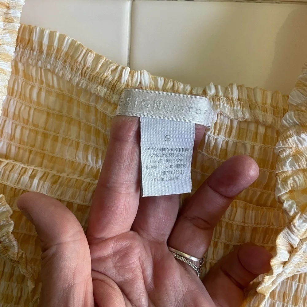 Design history pale yellow princess sleeve blouse - Picture 4 of 7